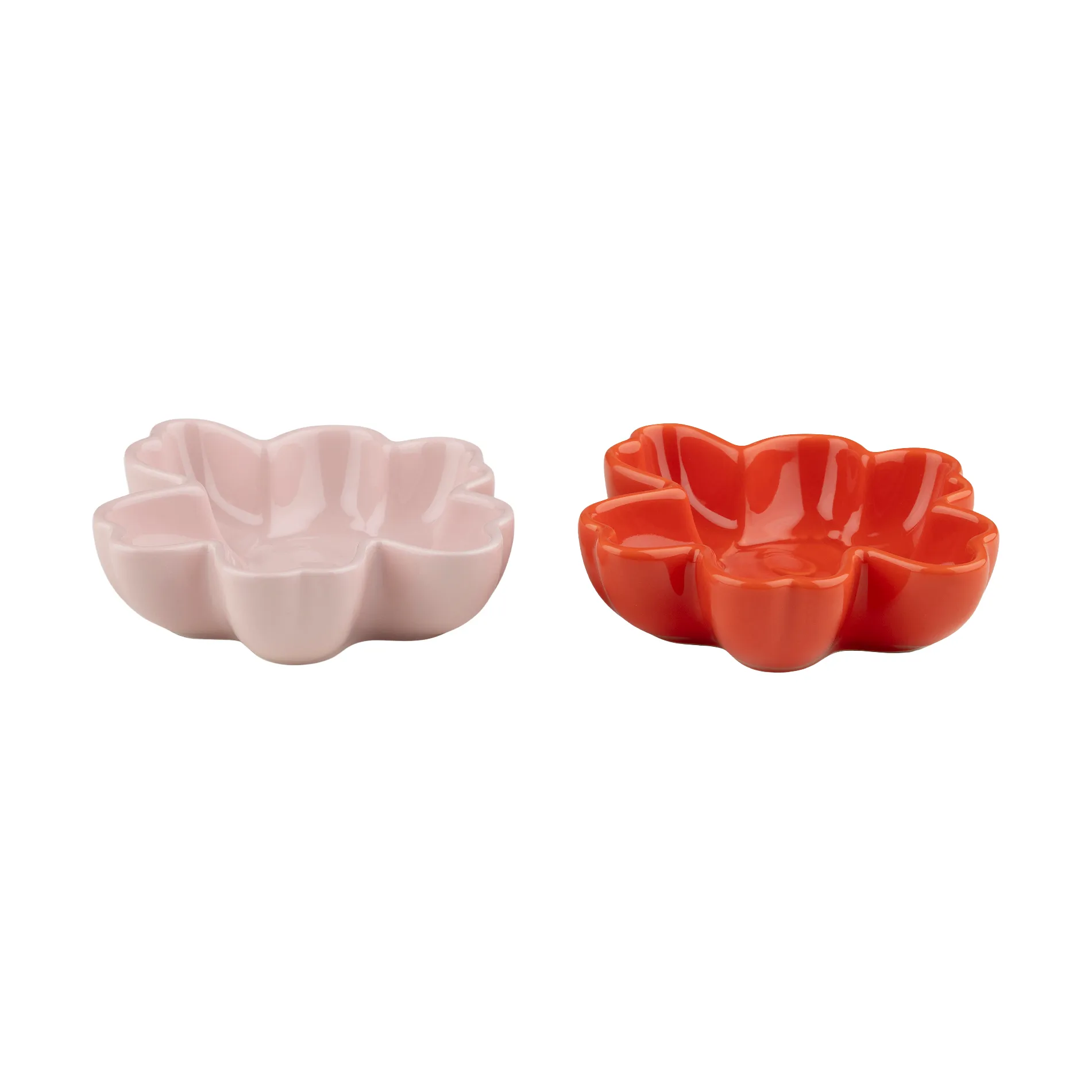 Unikko Shape bowl Ø11 cm 2 pieces, Pink-orange red Marimekko