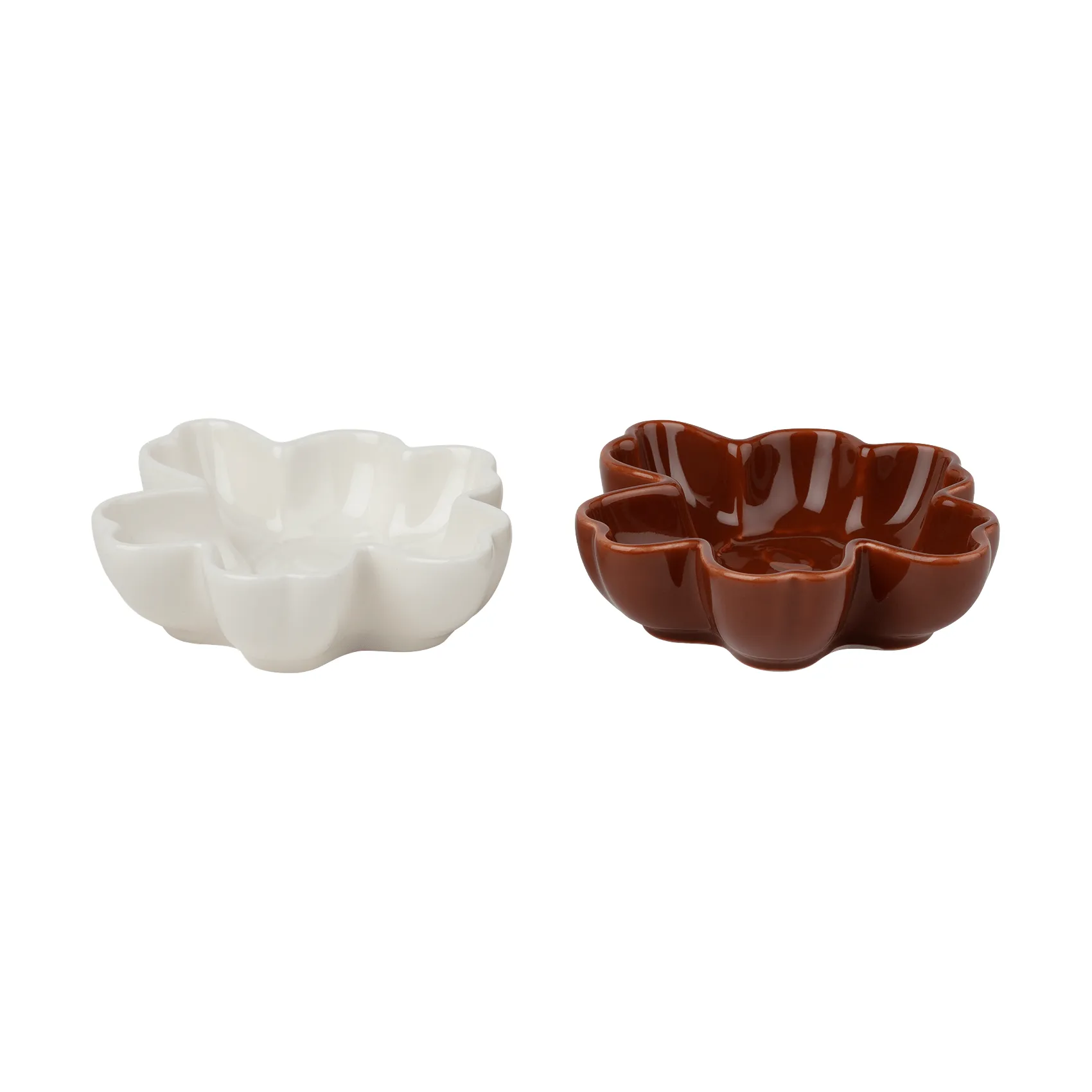 Unikko Shape bowl Ø11 cm 2 pieces, White-plum Marimekko