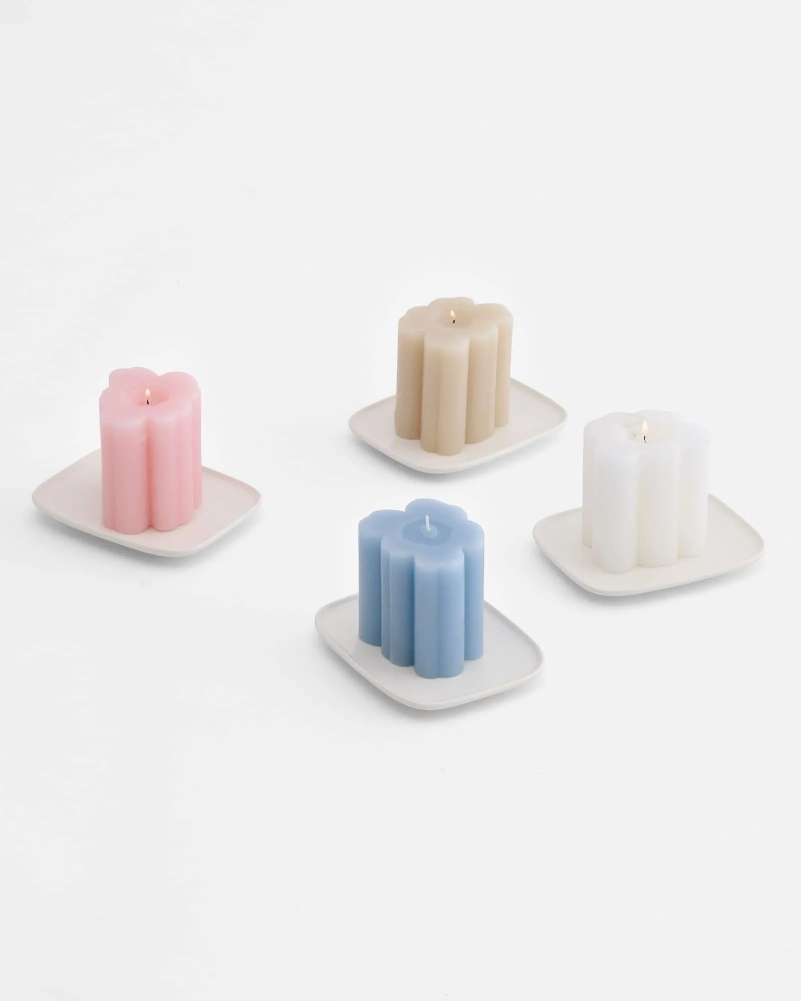 Unikko Shape candle, Beige Marimekko