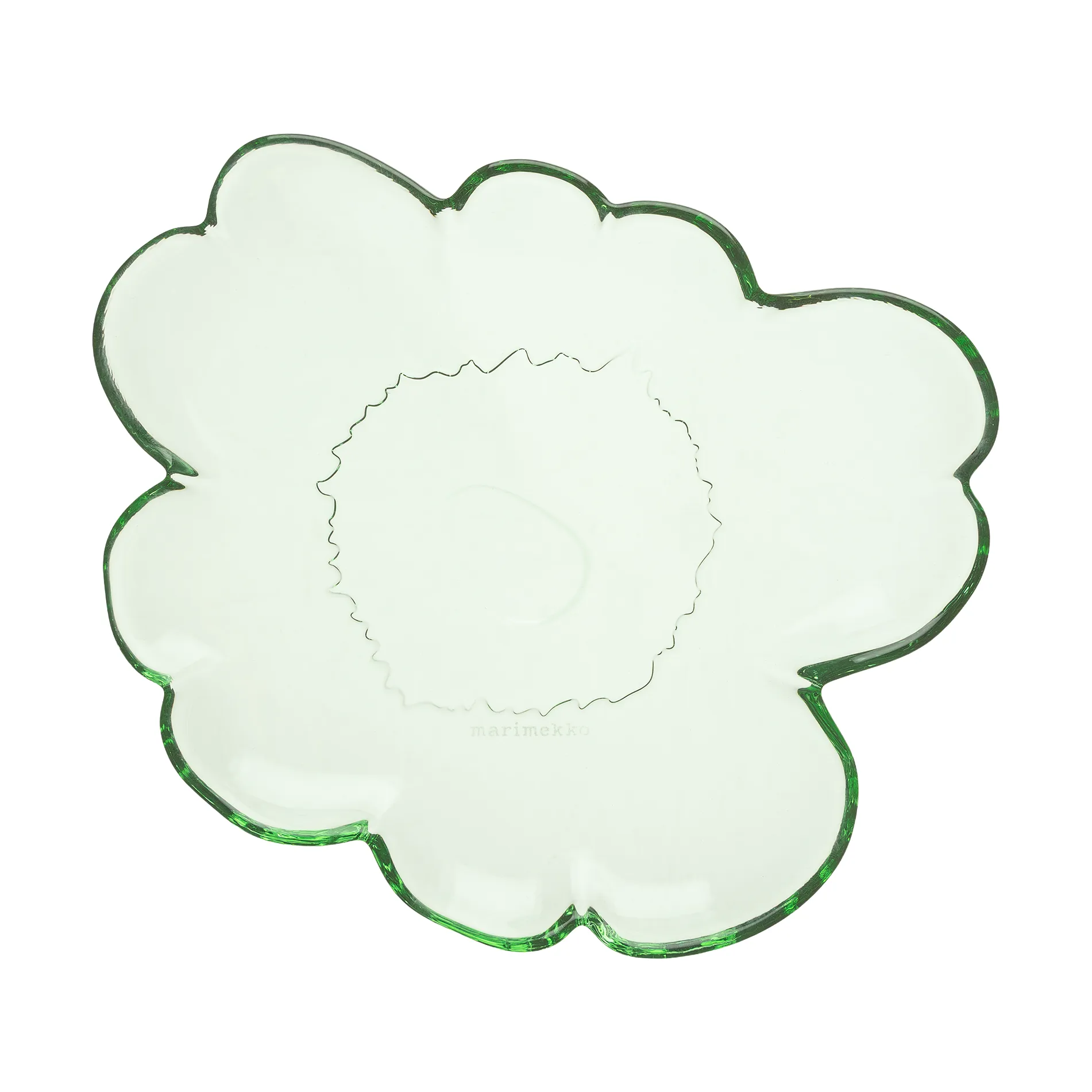 Unikko Shape saucer 20 cm, Green Marimekko