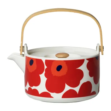 Unikko teapot 0,7 l - Red-white - Marimekko
