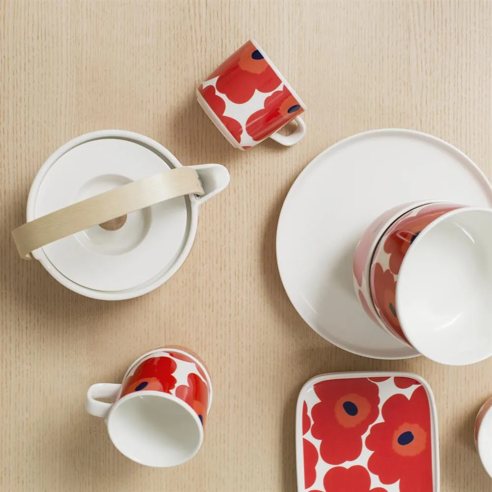 Unikko teapot 0,7 l, Red-white Marimekko