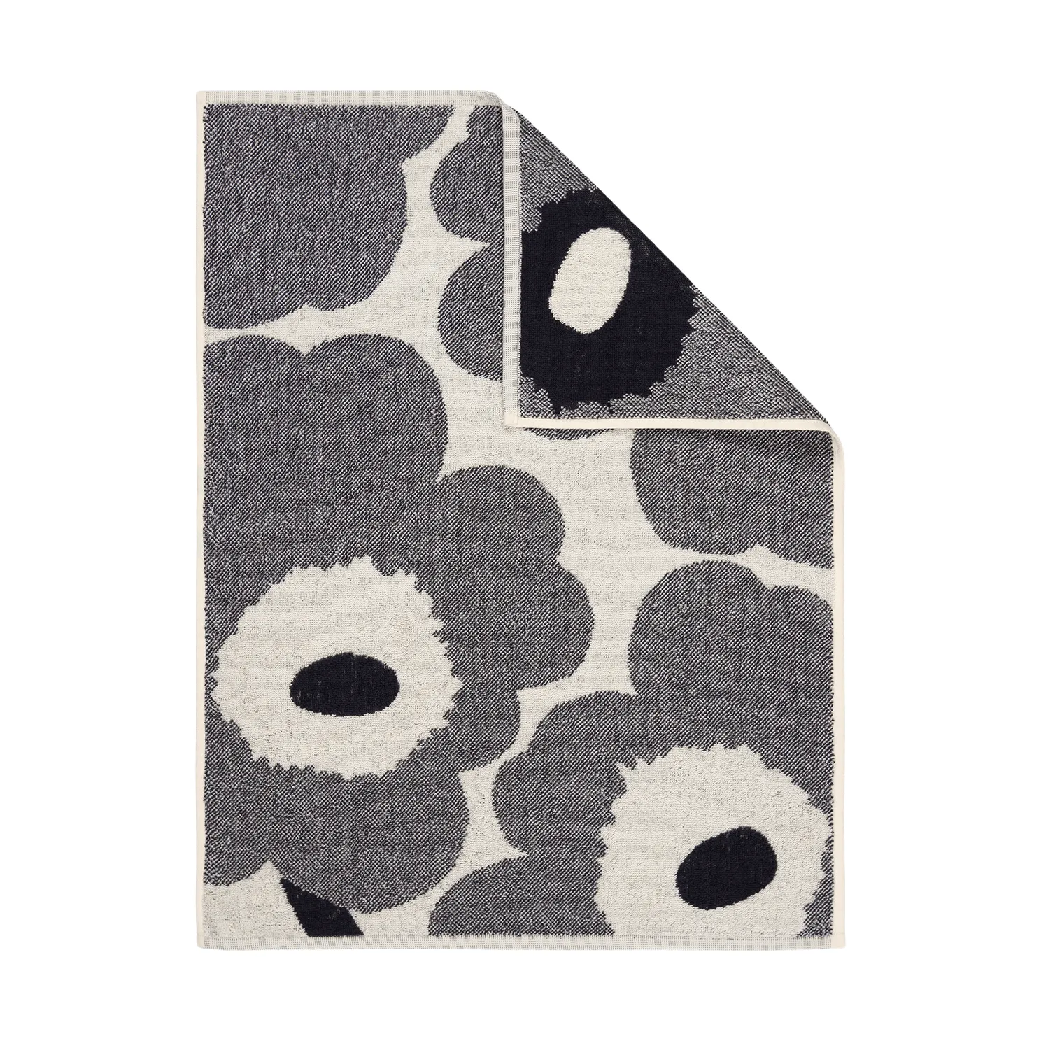 Unikko towel 50x70 cm, Off white-blueberry Marimekko