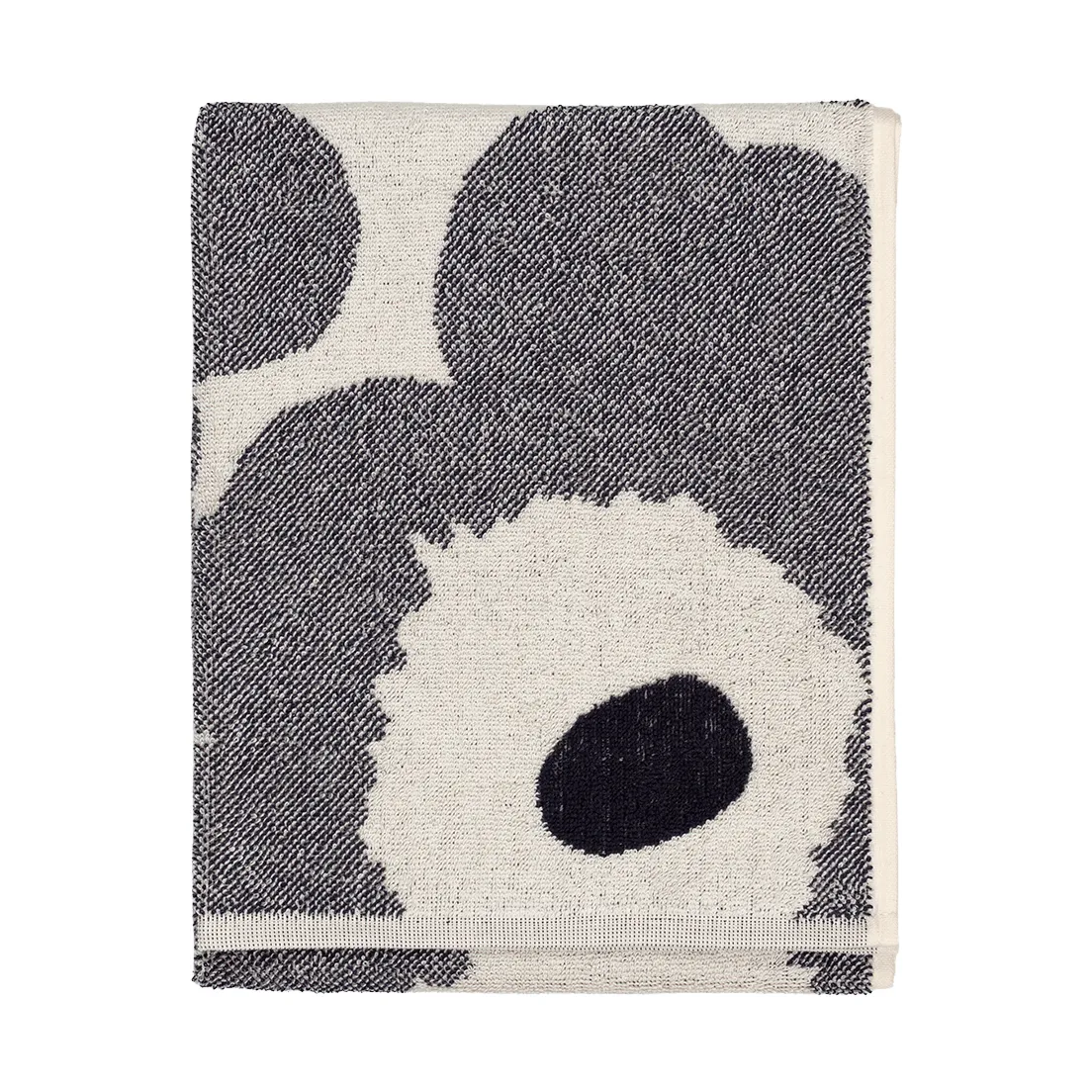 Unikko towel 50x70 cm, Off white-blueberry Marimekko