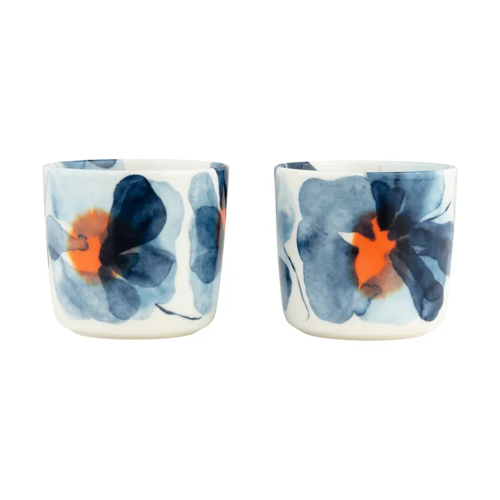 Valssi cup 2-pack - White-blue-orange, 20 cl - Marimekko