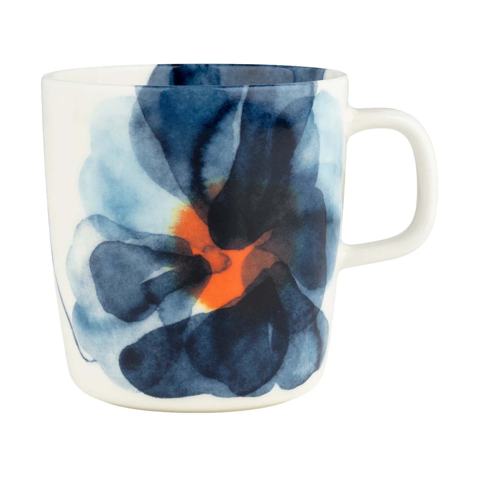Valssi mug 40 cl, White-blue-orange Marimekko