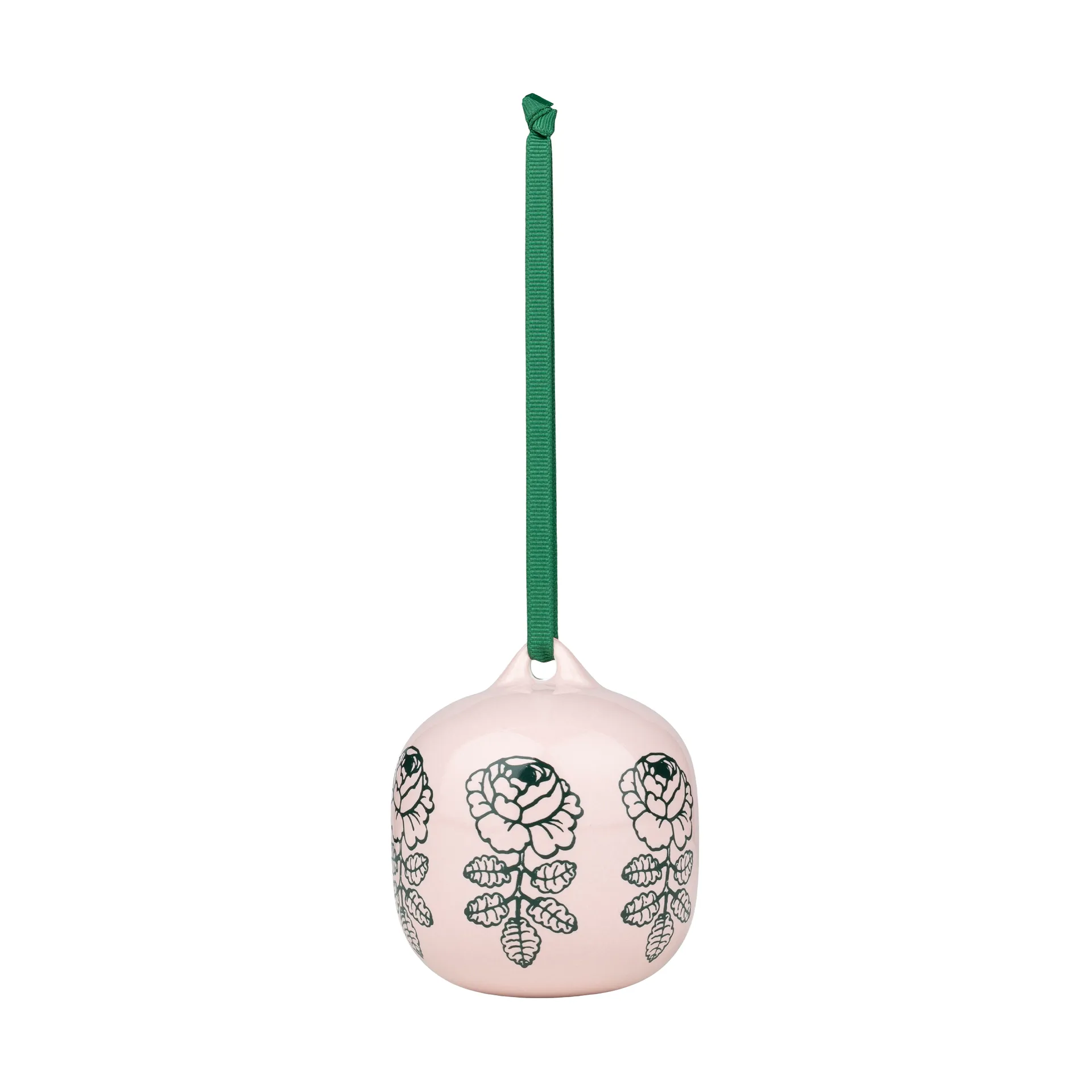 Vihkiruusu glass bauble, Pink, 7x7 cm Marimekko