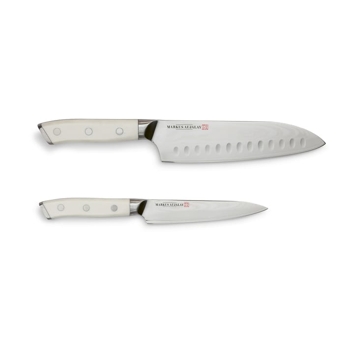 Markus Damascus Japanese knife set, Japanese chef's knife and paring knife Markus Aujalay