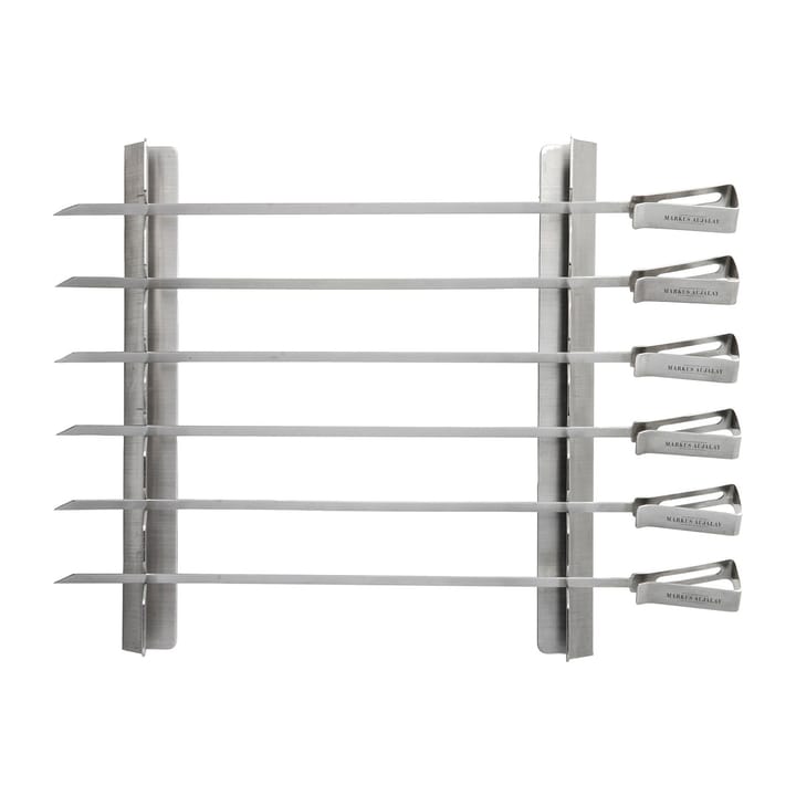 Markus grill skewer 8-pieces 16x37 cm, Silver Markus Aujalay