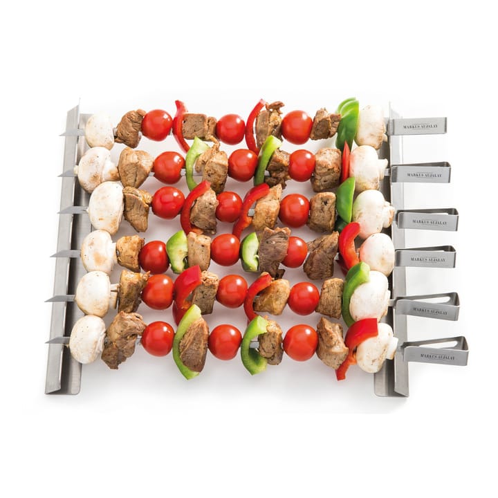 Markus grill skewer 8-pieces 16x37 cm, Silver Markus Aujalay