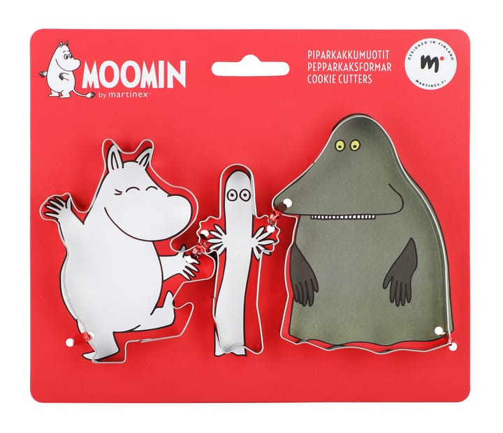 Moomin Moomintroll Gingerbread Molds 3-pack, Gray Martinex