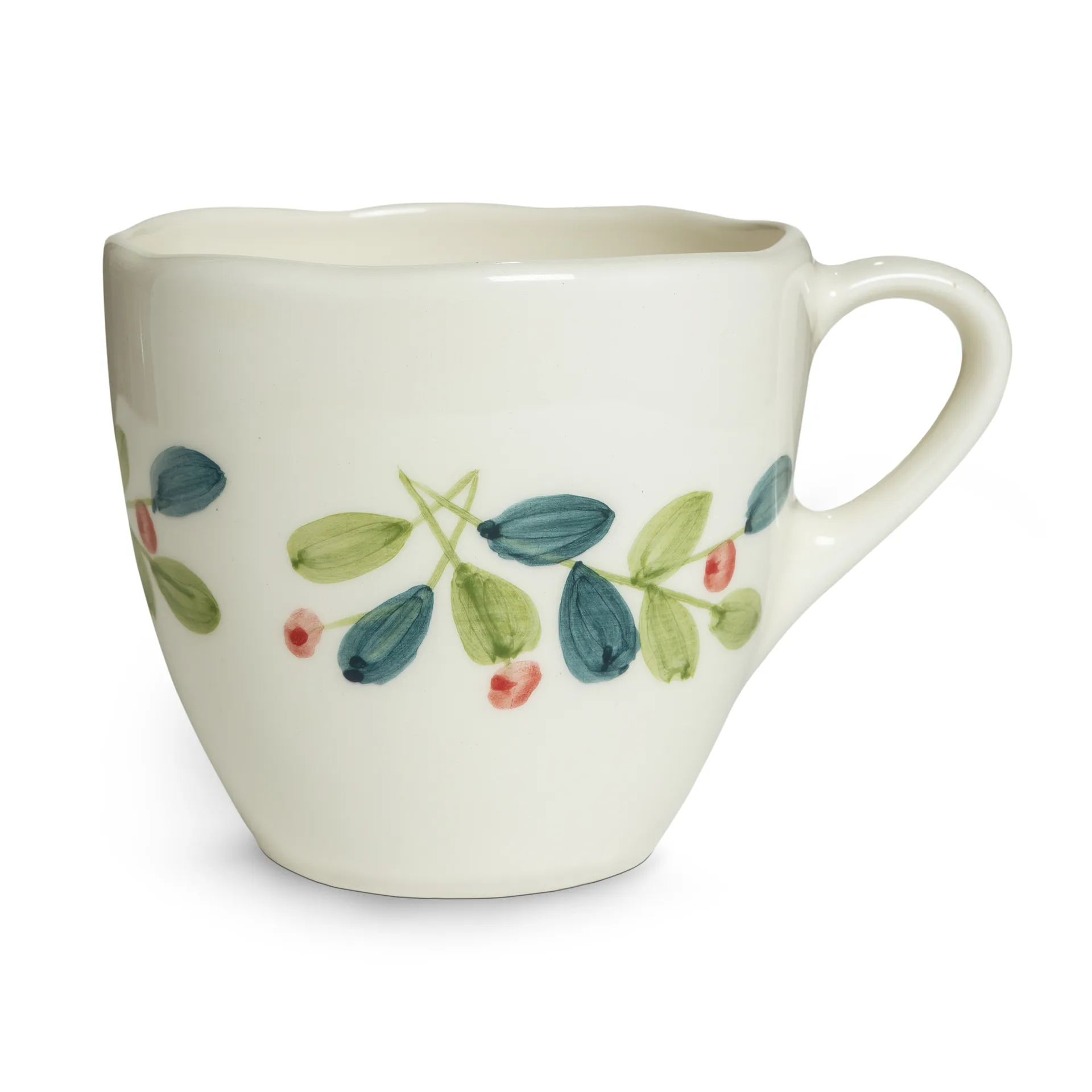 Basic Christmas mug 60 cl, White-multi Mateus