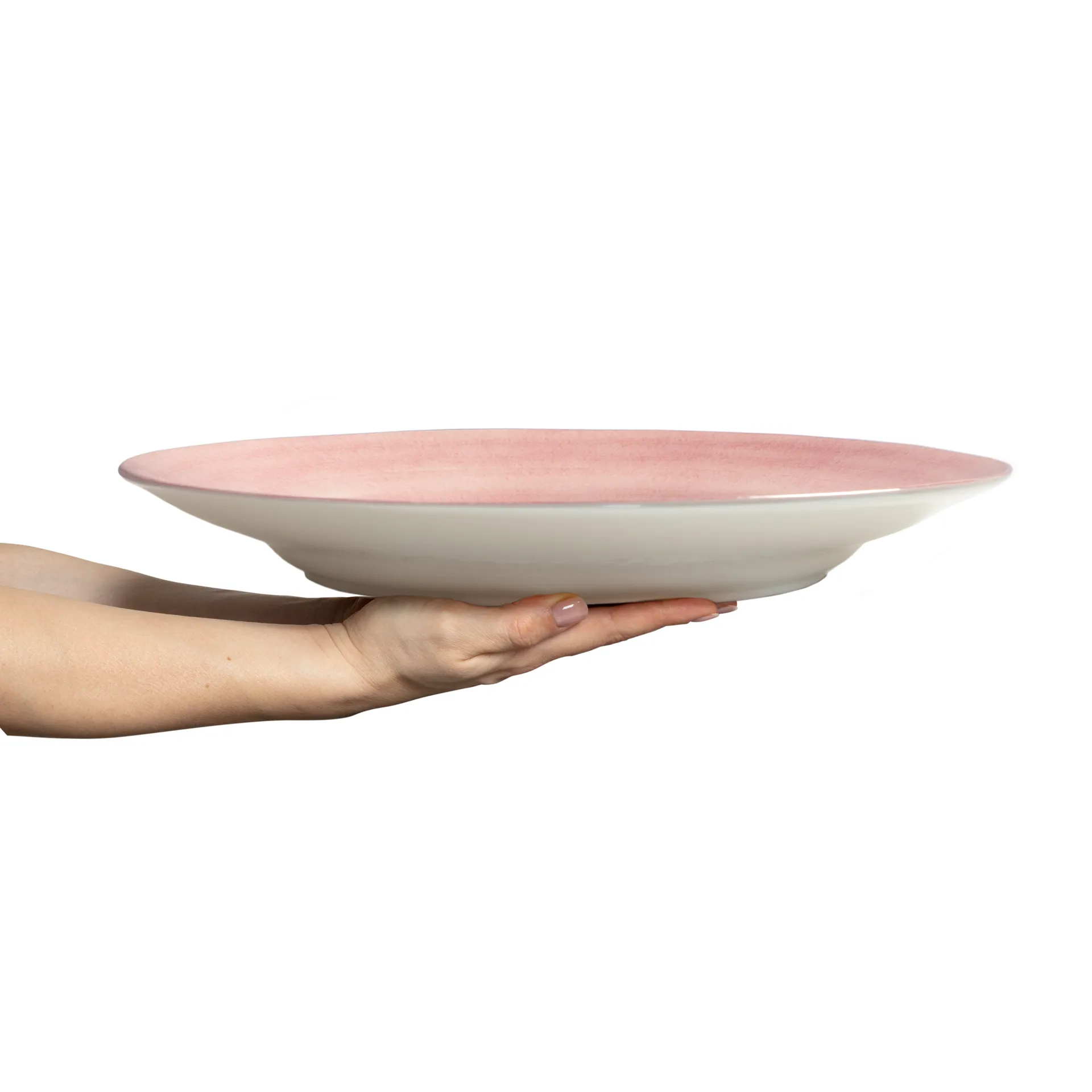 Basic serving platter Ø41 cm, Light pink Mateus
