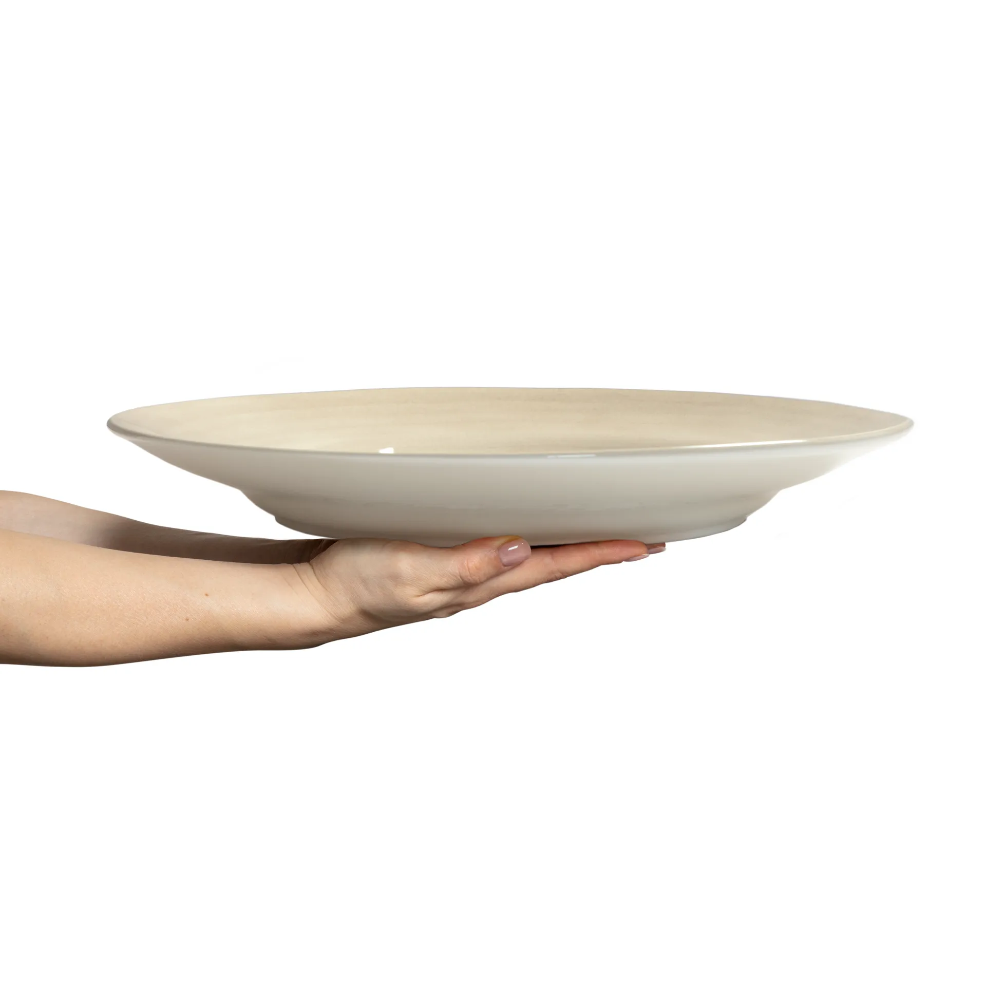 Basic serving platter Ø41 cm, Sand Mateus