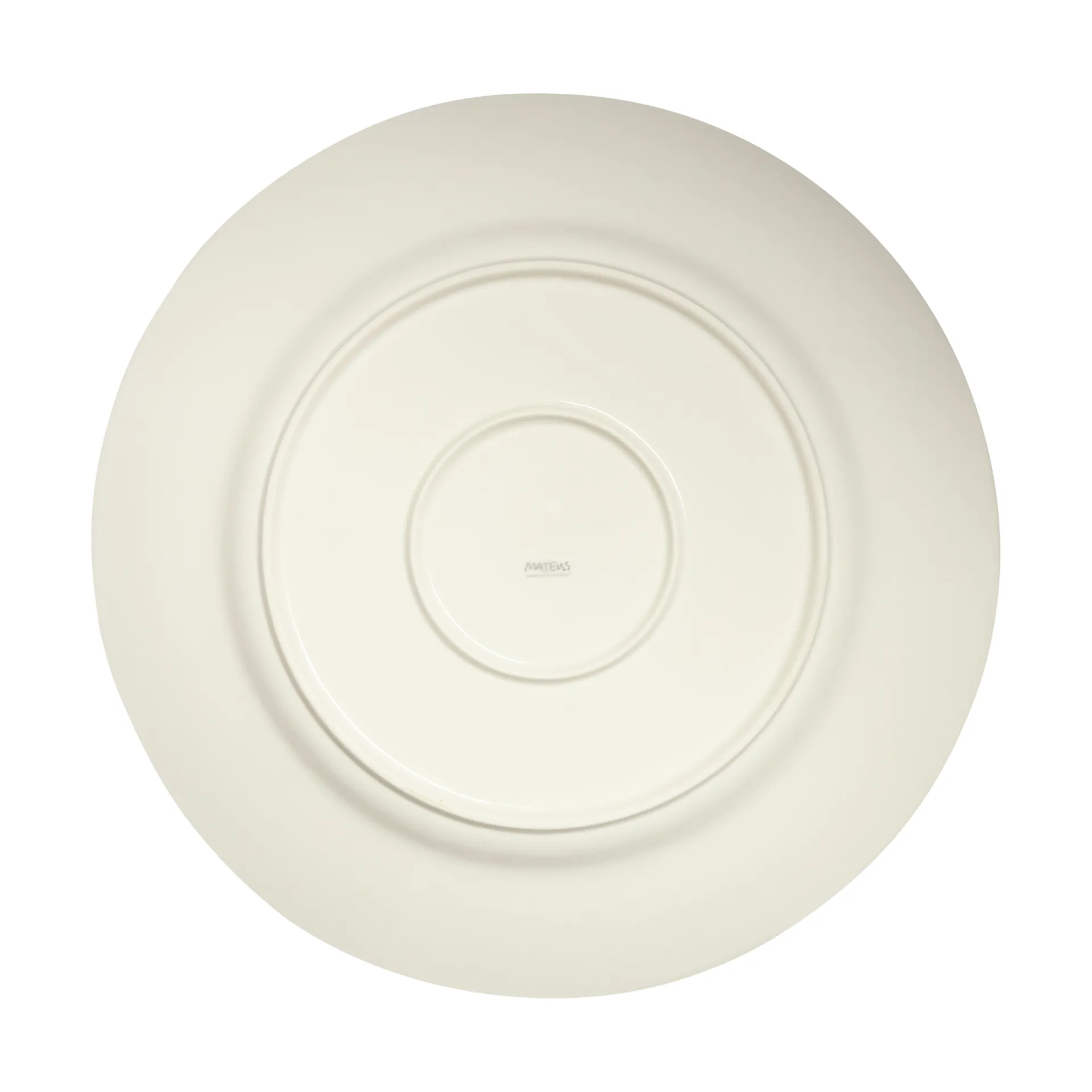 Basic serving platter Ø41 cm, Yellow Mateus