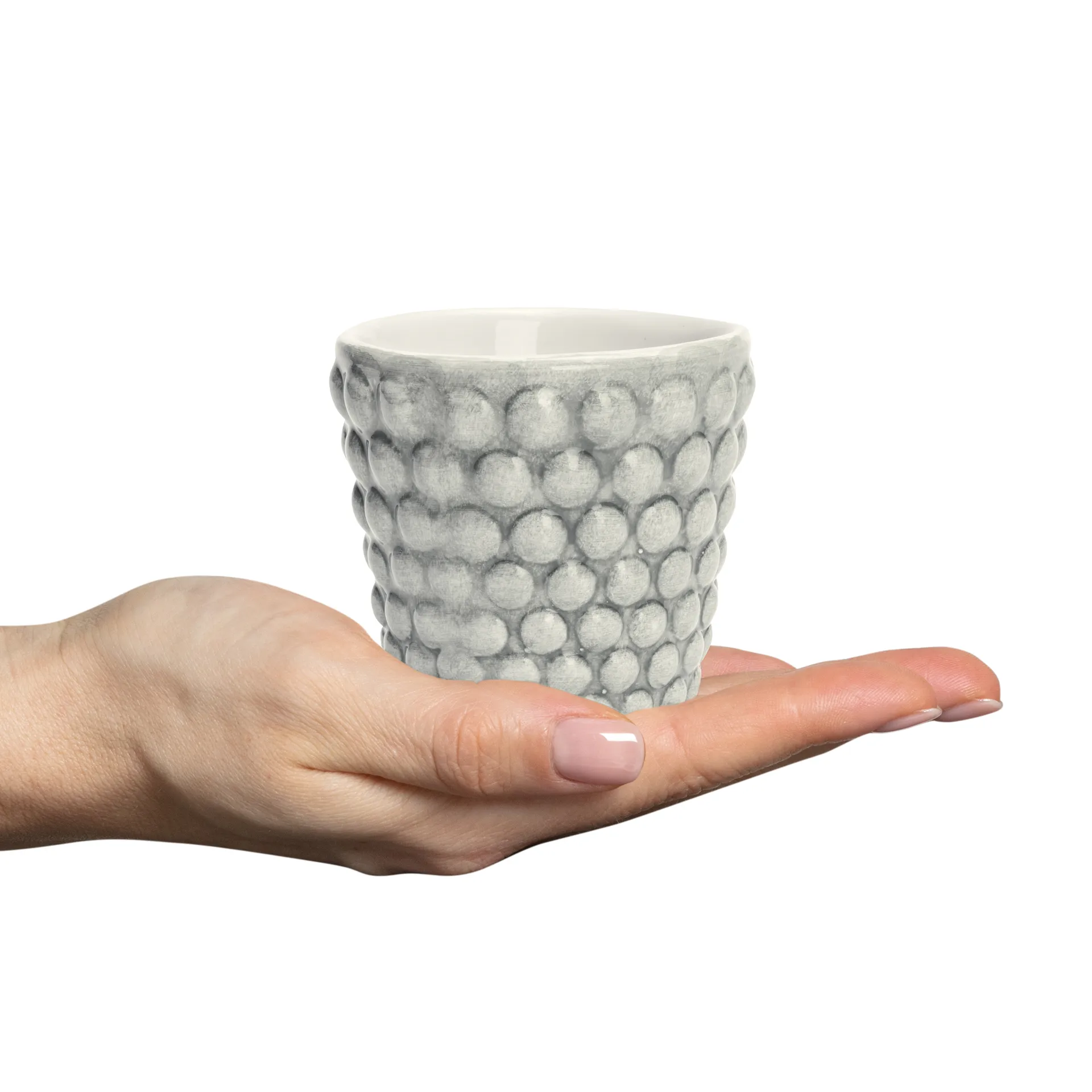 Bubbles espresso cup 10 cl, Grey Mateus