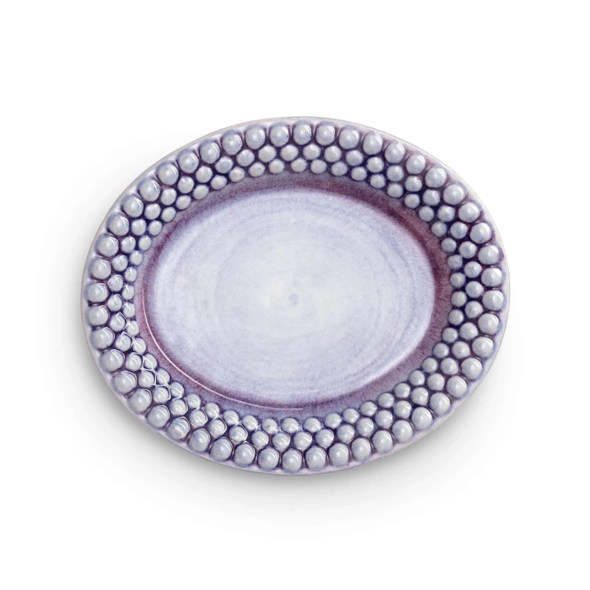 Bubbles oval plate 20 cm, Violet Mateus