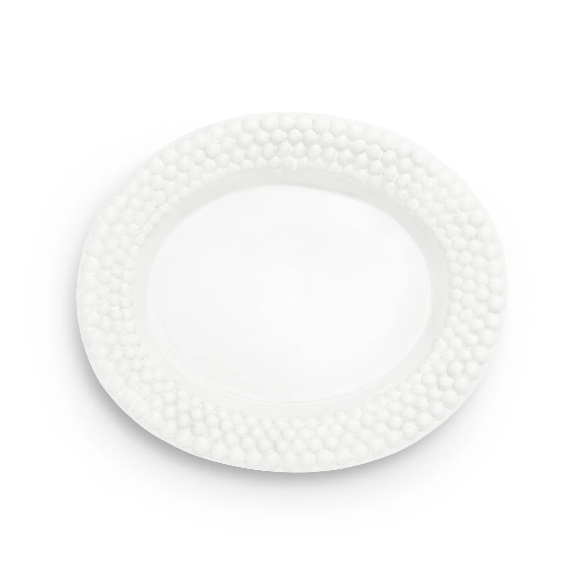 Bubbles oval saucer 35 cm, White Mateus