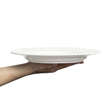 Bubbles plate 28 cm - White - Mateus