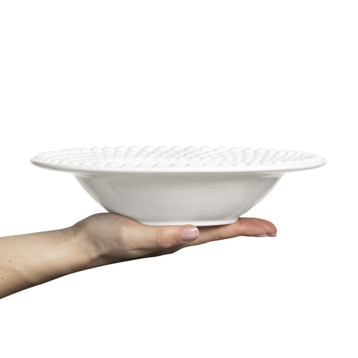 Bubbles soup plate 25 cm, White Mateus