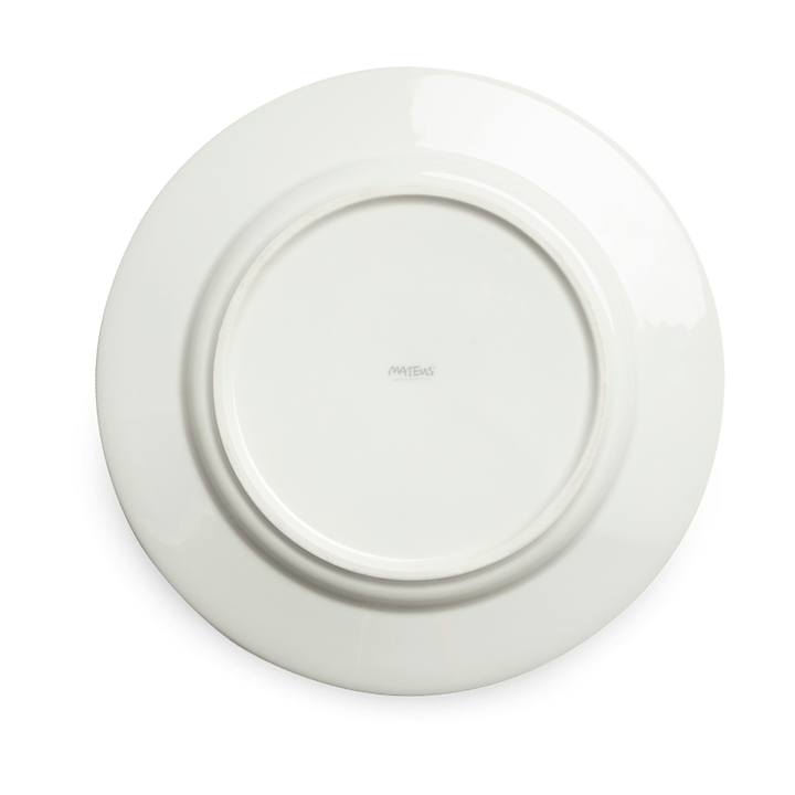 Flowers blossom dinner plate Ø28 cm, White Mateus