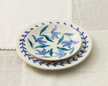 Flowers blossom dinner plate Ø28 cm - White - Mateus