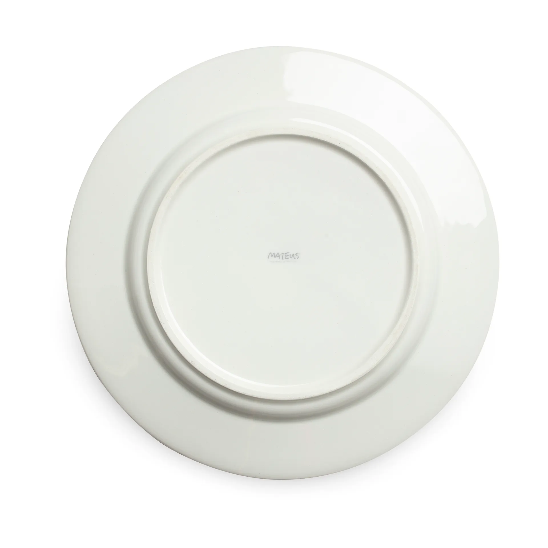 Flowers Water Lilies dinner plate Ø28 cm, White Mateus