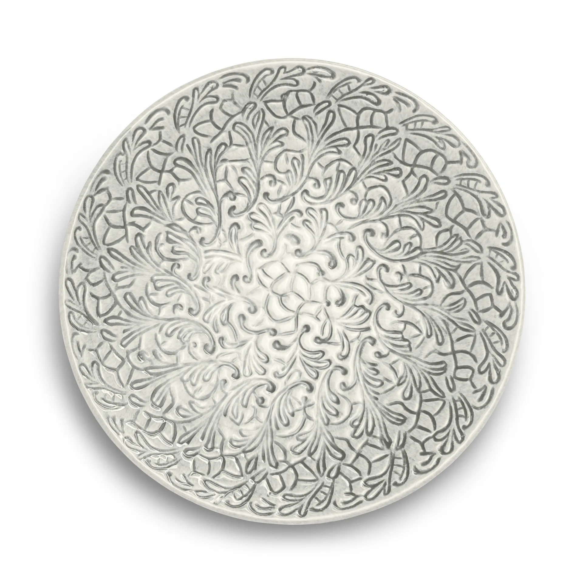 Lace plate 20 cm, Grey Mateus
