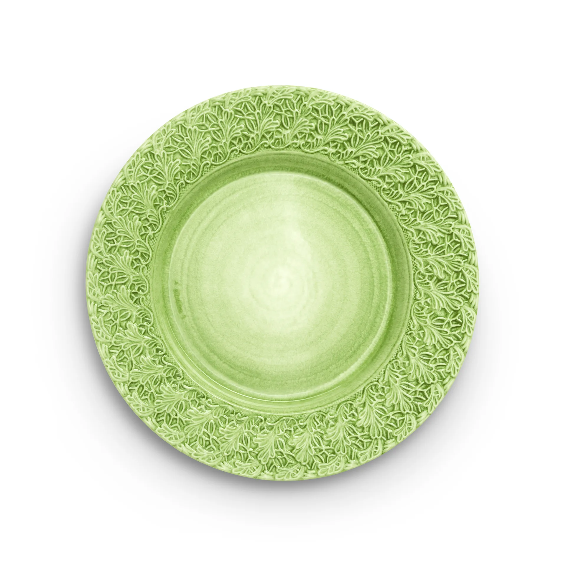 Lace plate 32 cm, Green Mateus