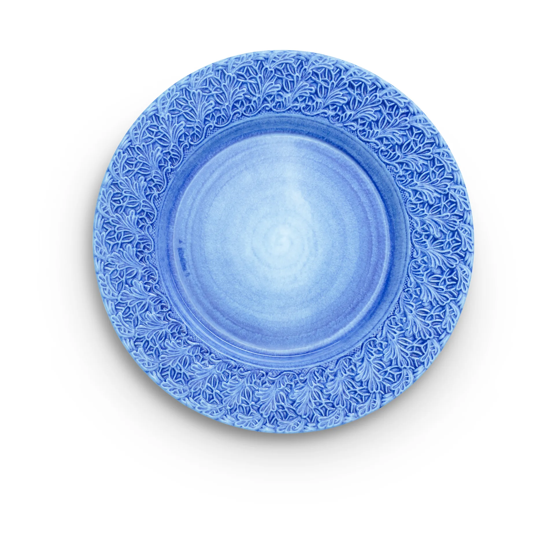 Lace plate 32 cm, Light blue Mateus