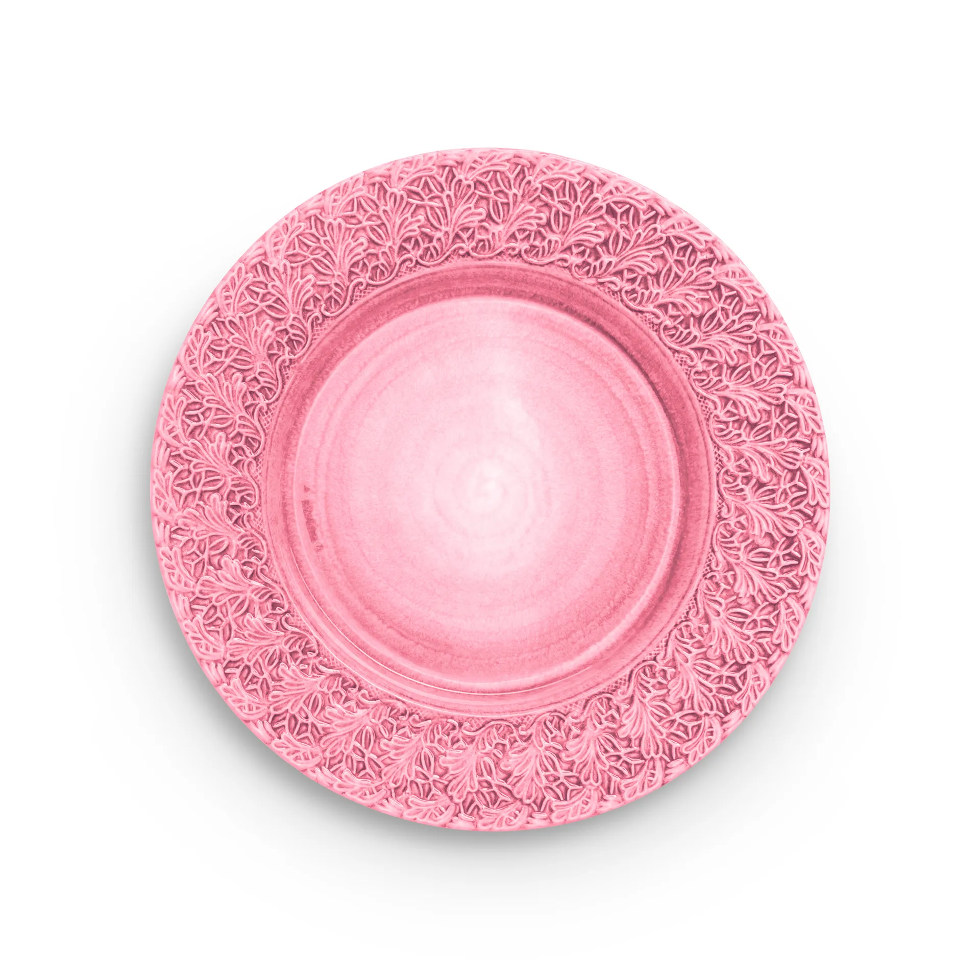 Lace plate 32 cm, Pink Mateus