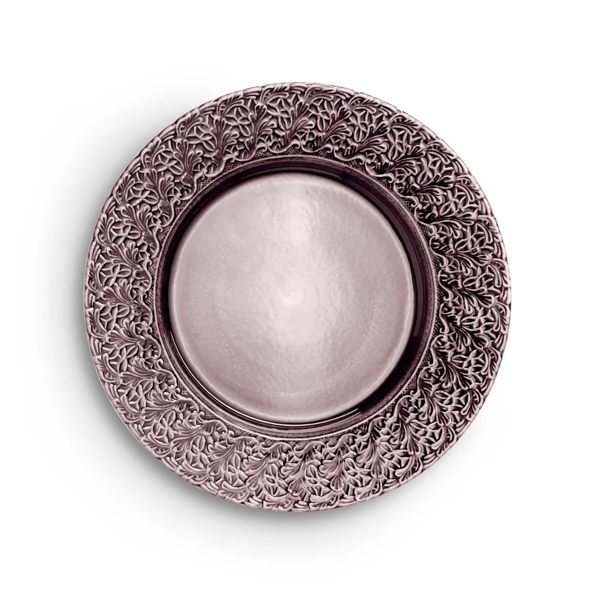 Lace plate 32 cm, Plum Mateus