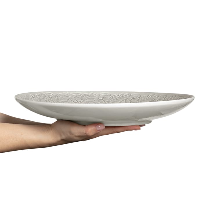 Lace saucer 34 cm, Grey Mateus