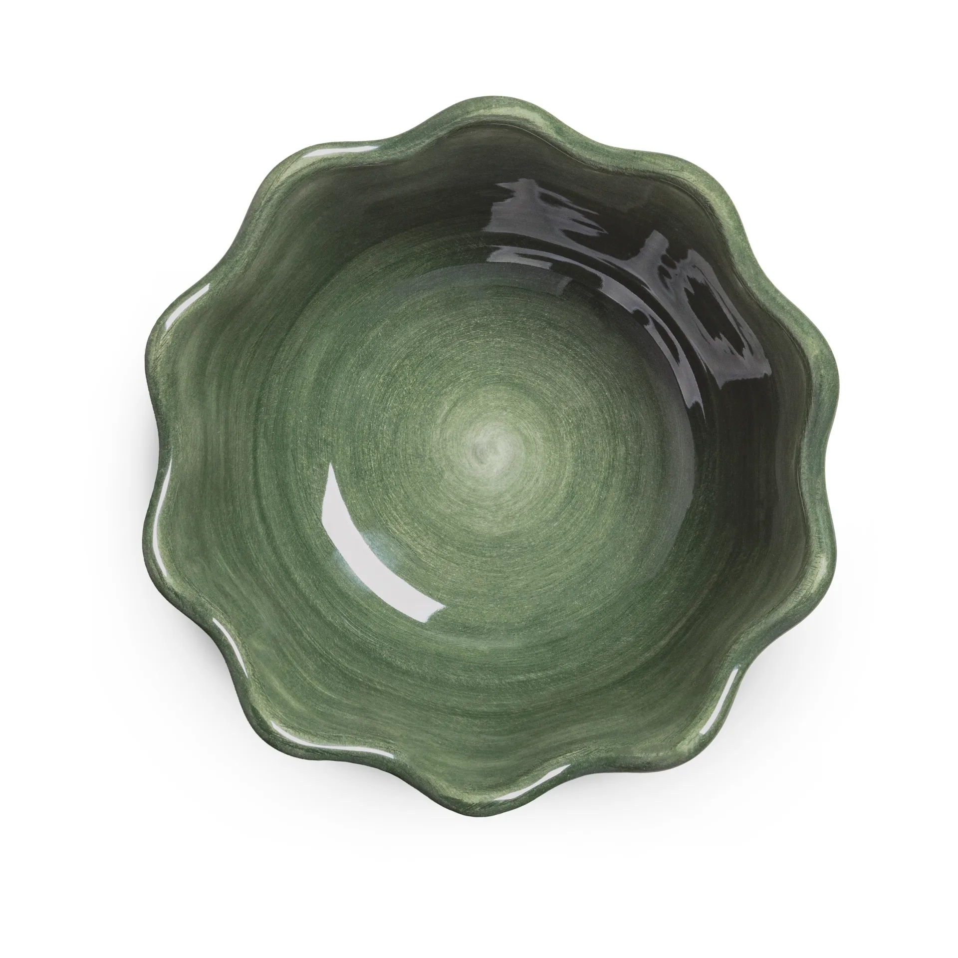 Oyster bowl Ø13 cm, Forest green Mateus