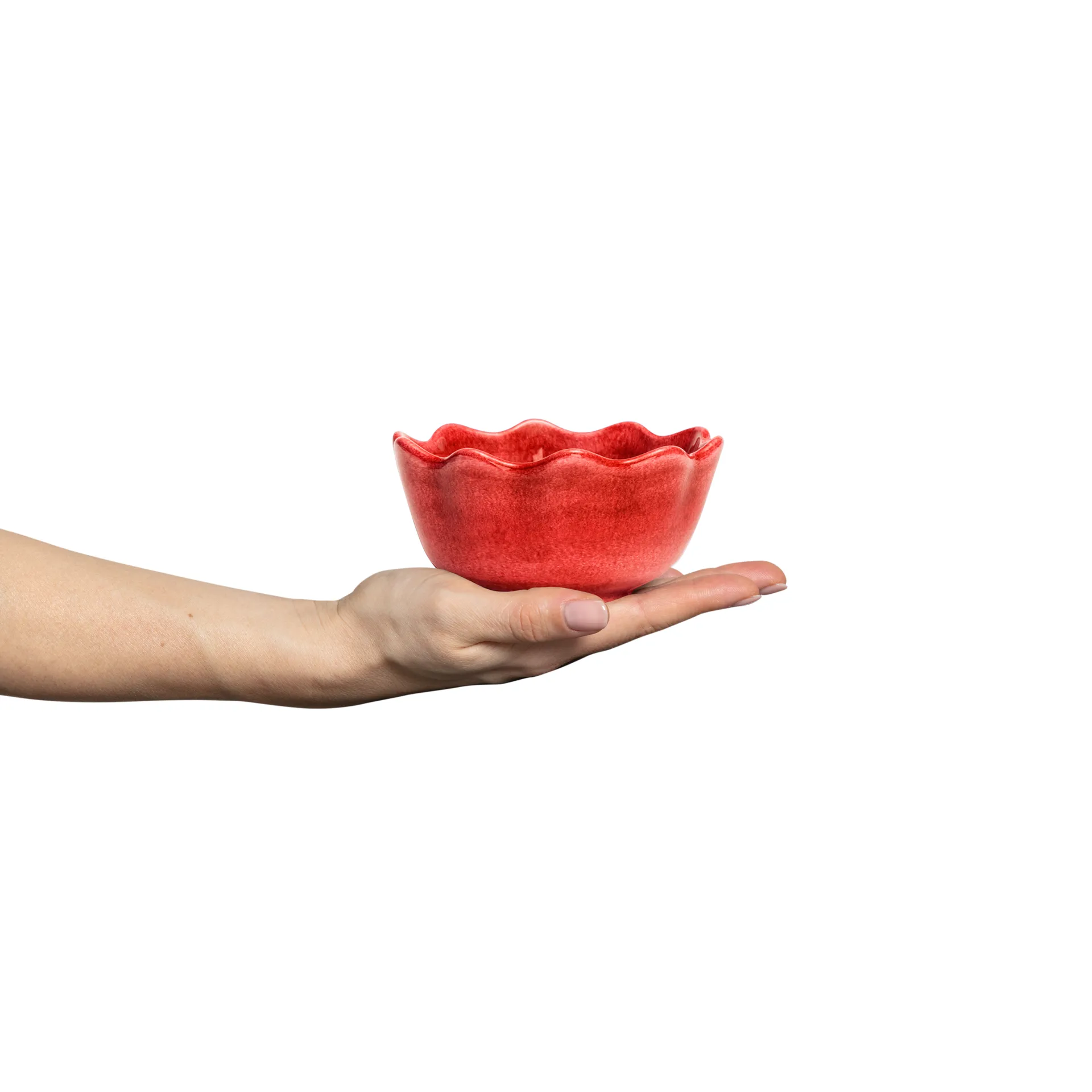 Oyster bowl Ø13 cm, Red Mateus