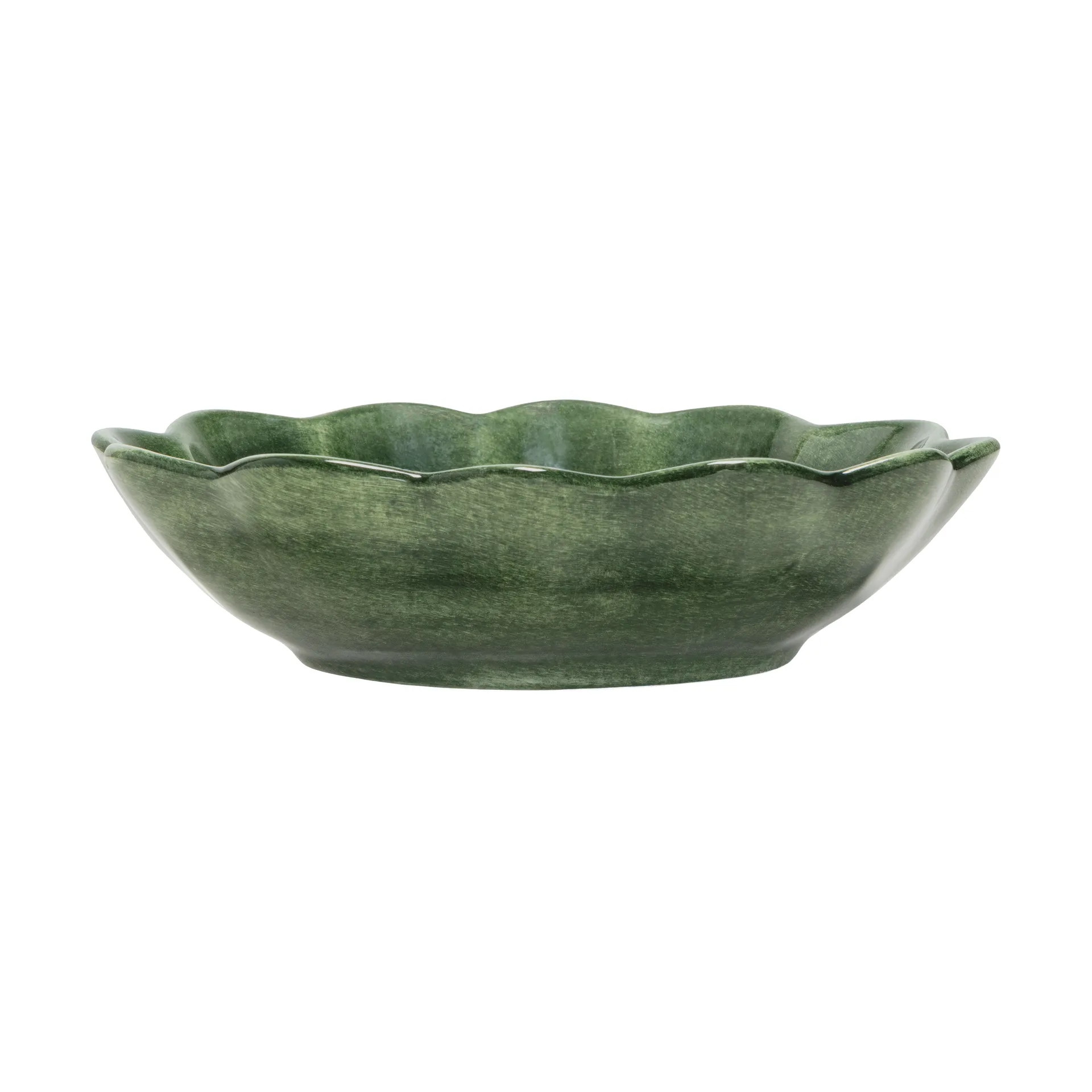 Oyster bowl 16x18 cm, Forest green Mateus