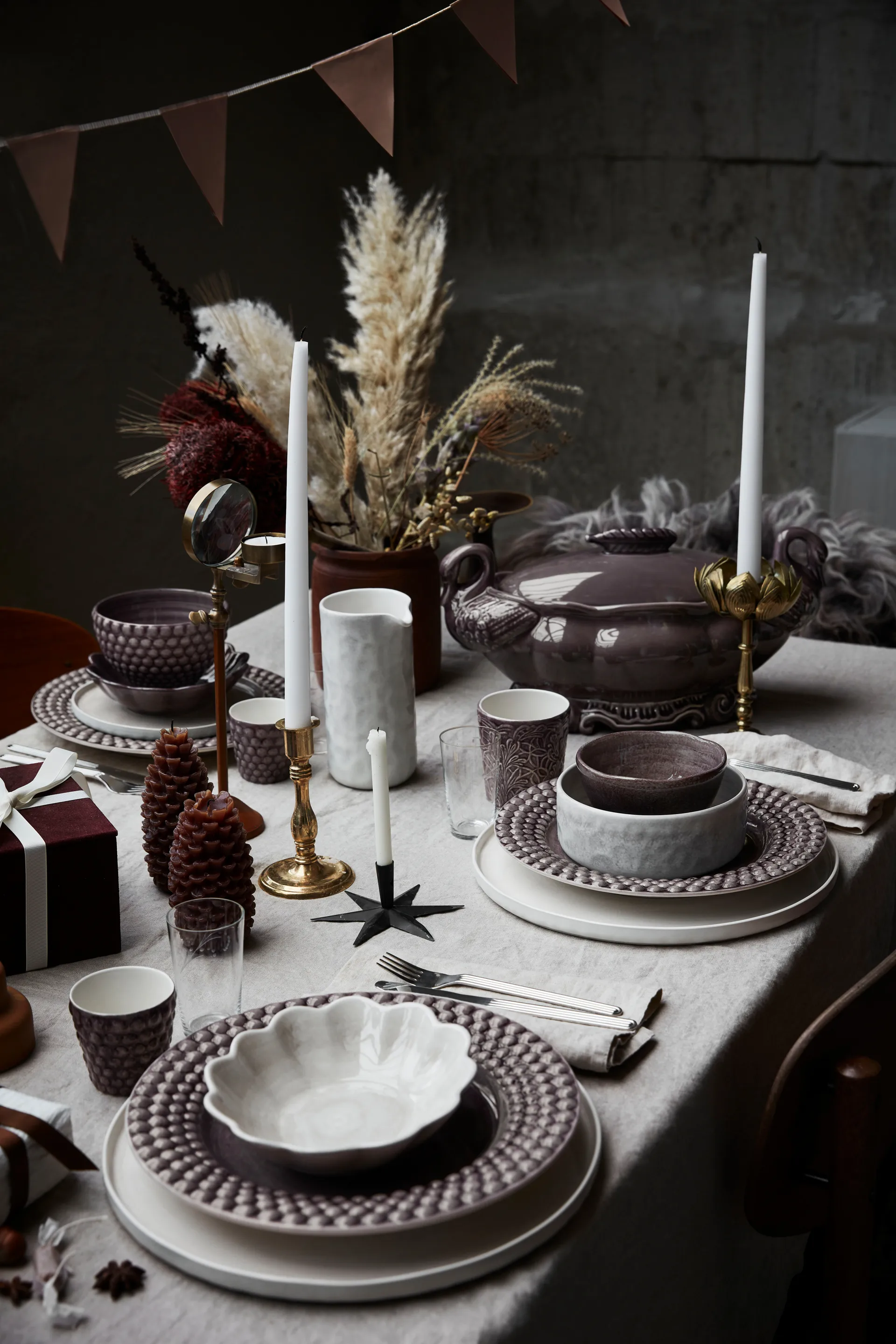 Oyster bowl 16x18 cm, Grey Mateus