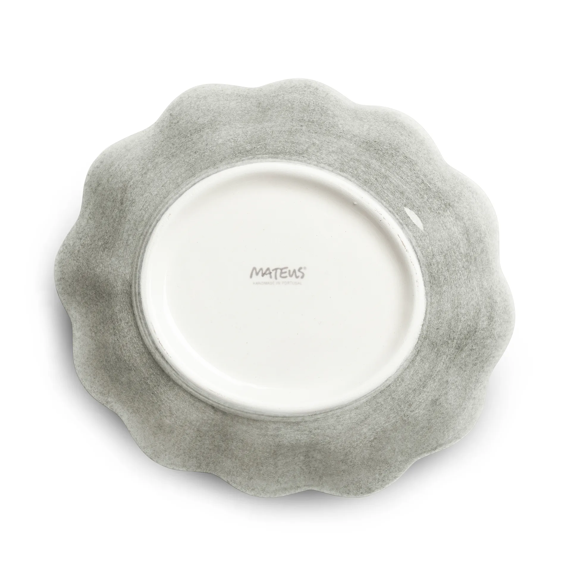 Oyster bowl 16x18 cm, Grey Mateus
