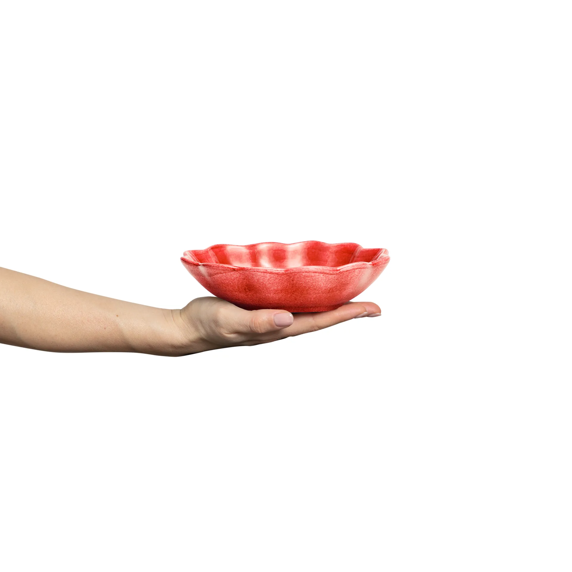Oyster bowl 16x18 cm, Red Mateus