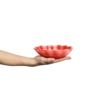 Oyster bowl 16x18 cm - Red - Mateus