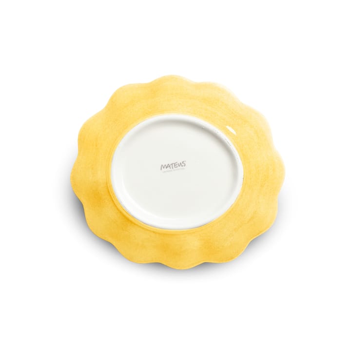 Oyster bowl 16x18 cm, Yellow Mateus