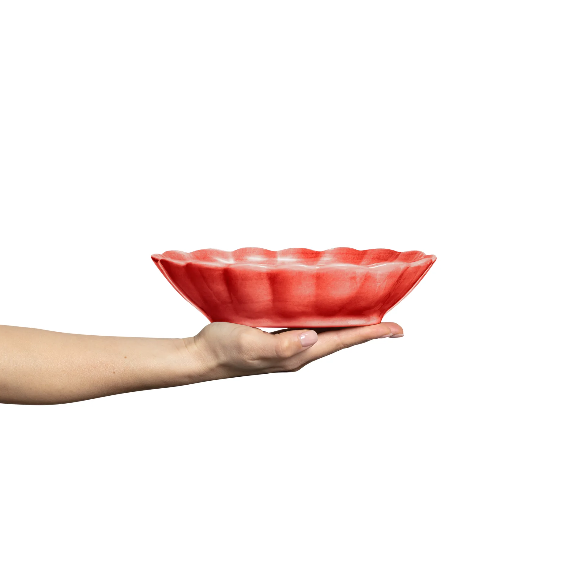 Oyster bowl 18x23 cm, Red Mateus