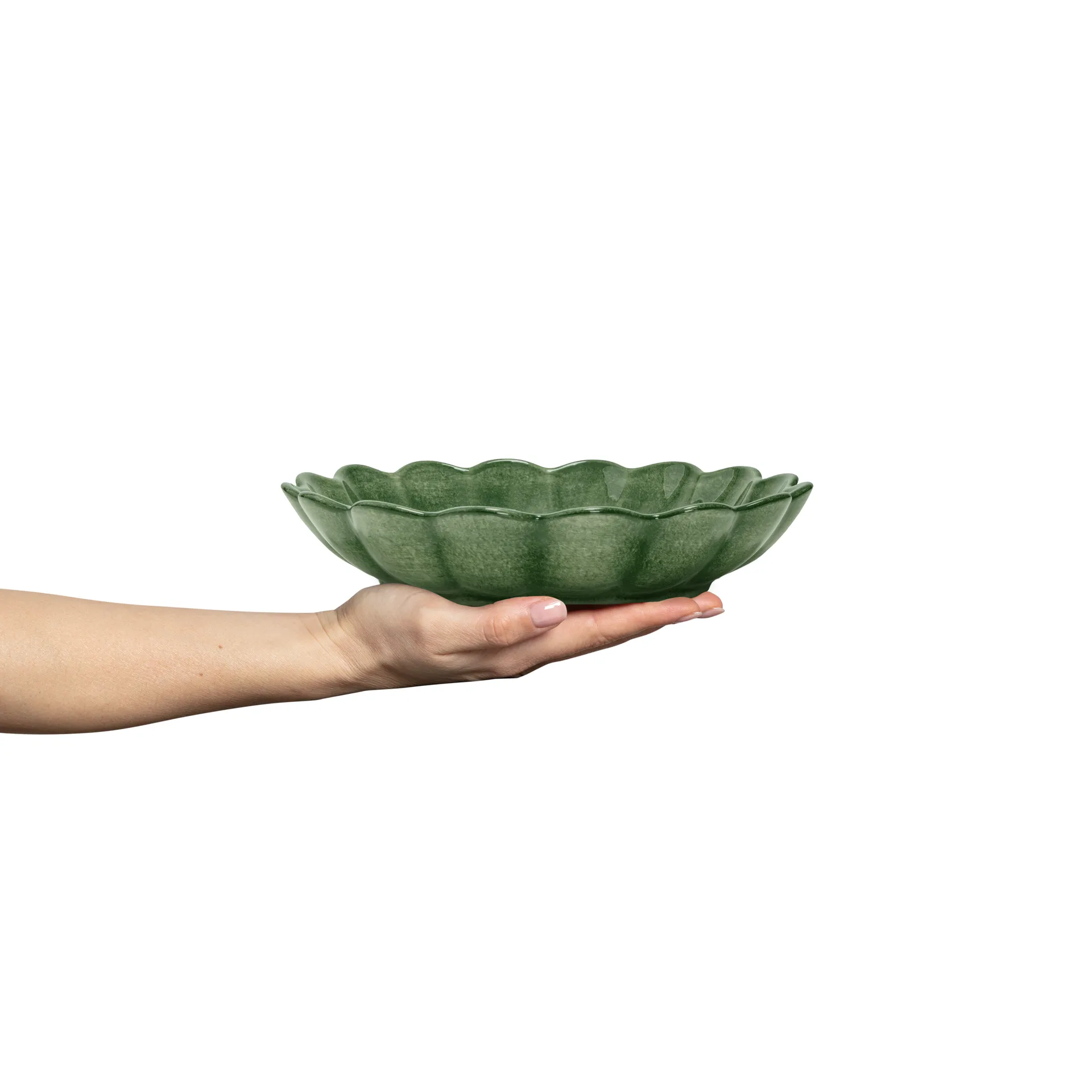 Oyster bowl Ø24 cm, Forest green Mateus
