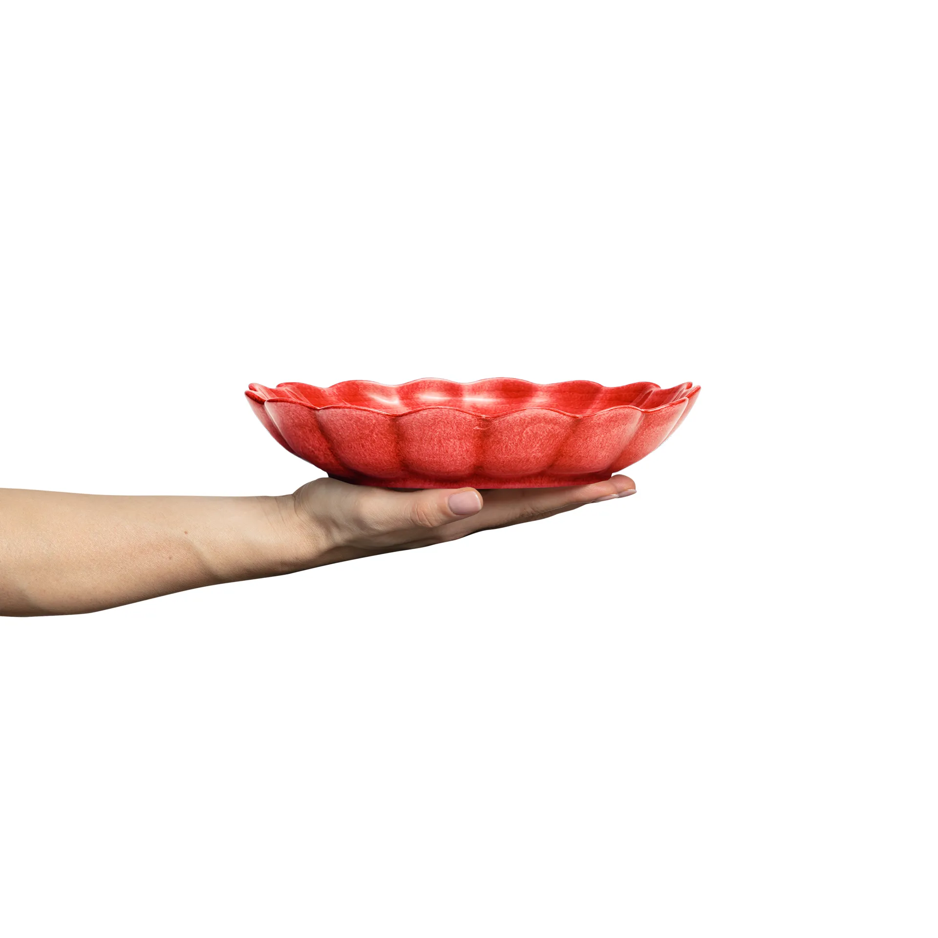 Oyster bowl Ø24 cm, Red Mateus