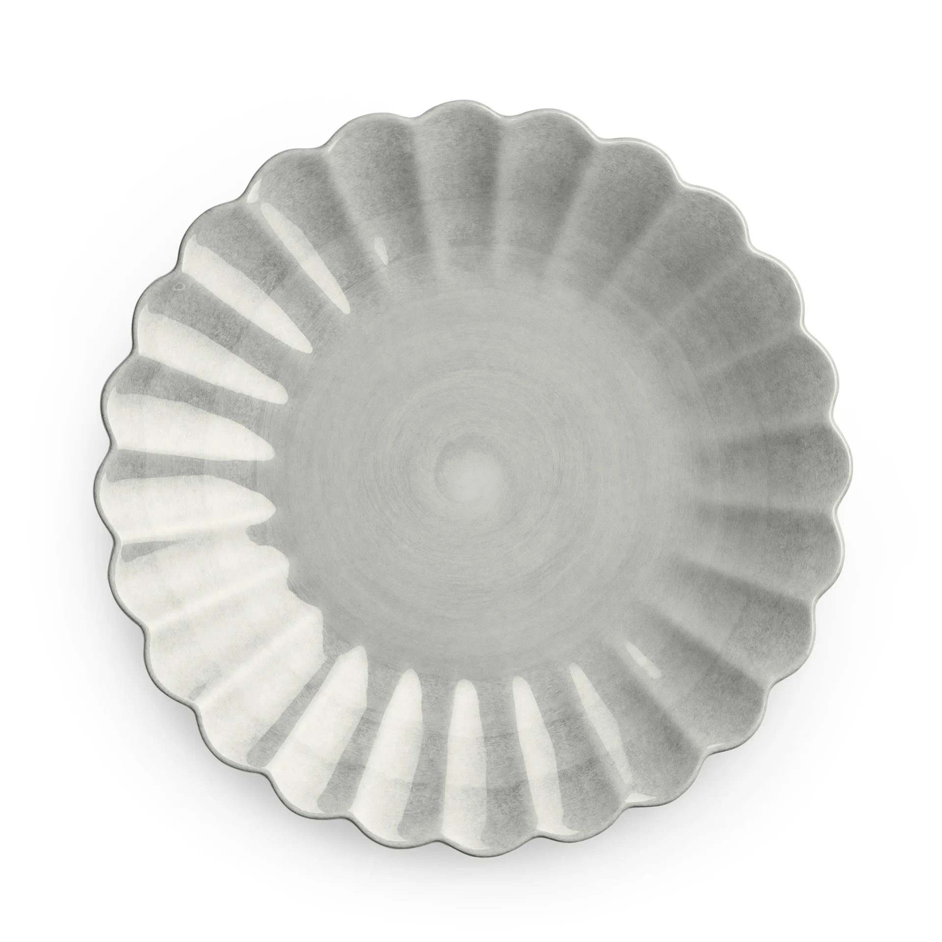 Oyster plate 20 cm, grey Mateus