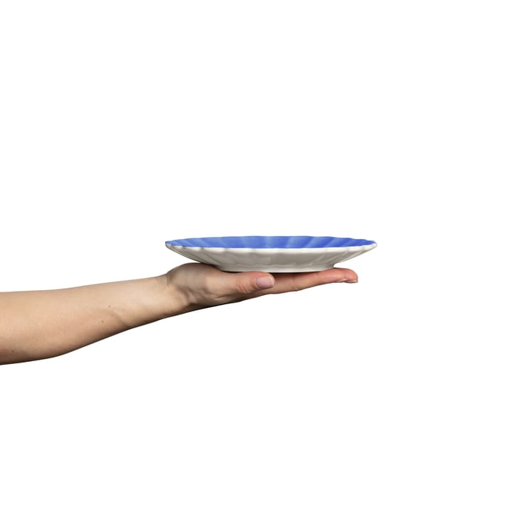 Oyster plate 20 cm, Light blue Mateus
