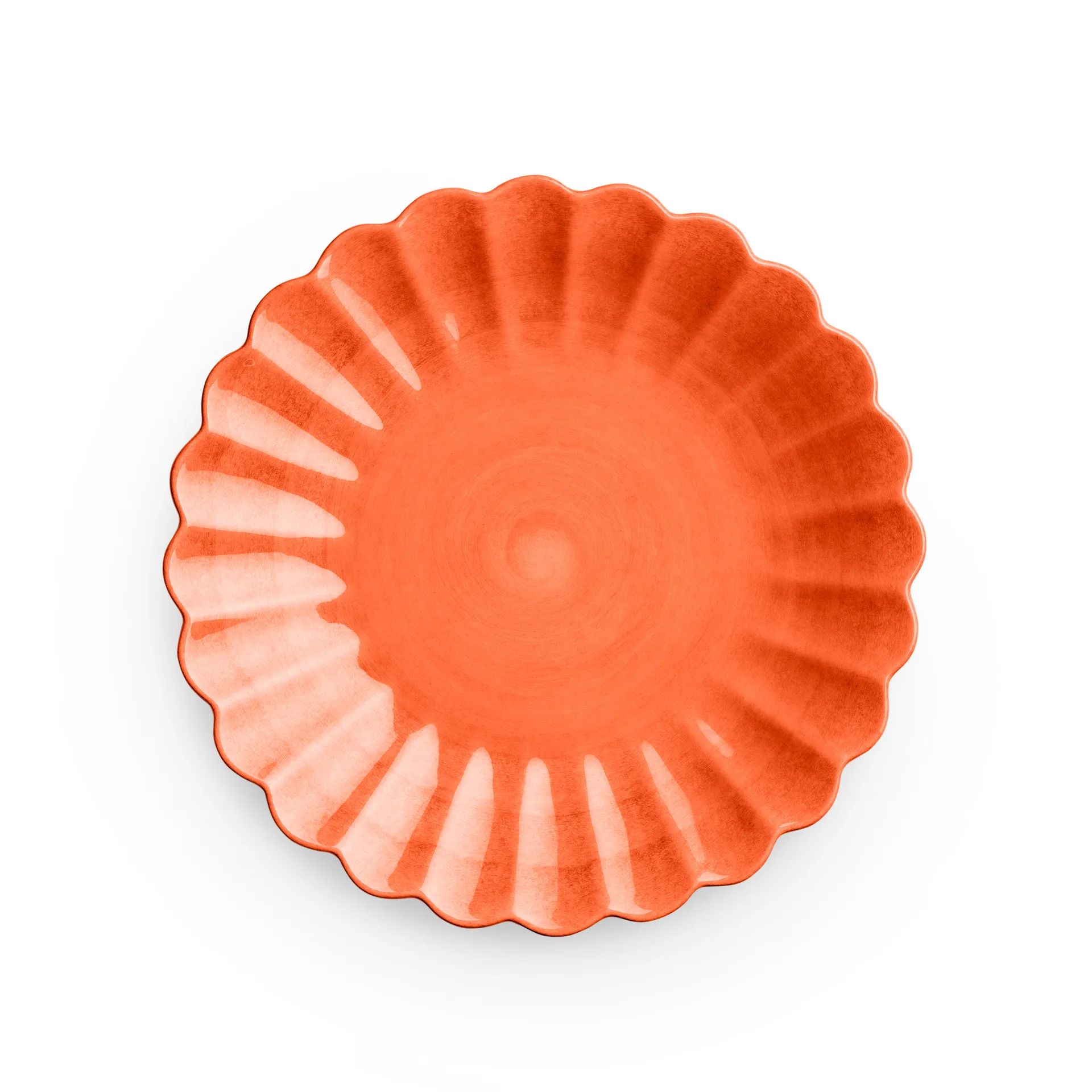 Oyster plate 20 cm, Orange Mateus