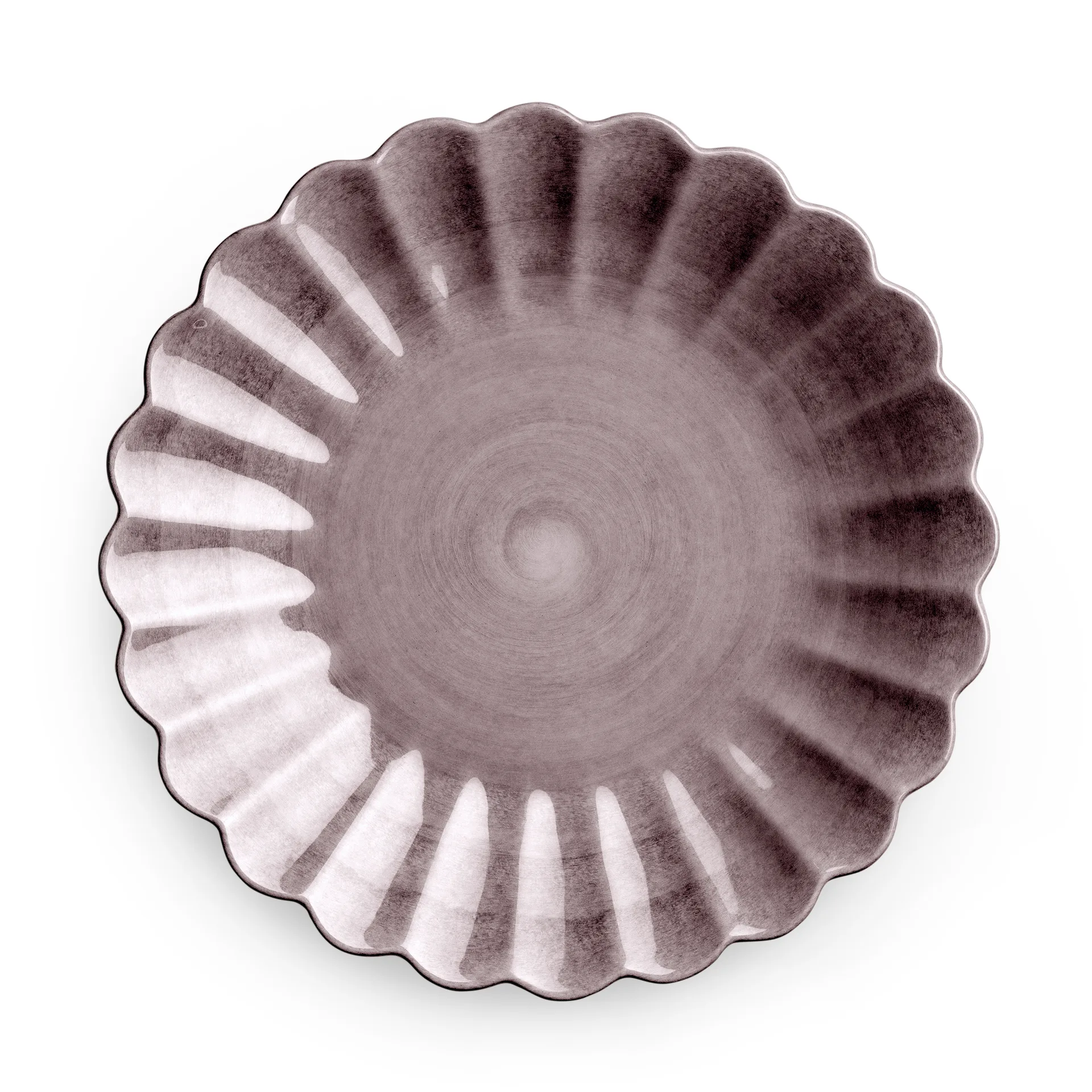 Oyster plate 20 cm, plum Mateus