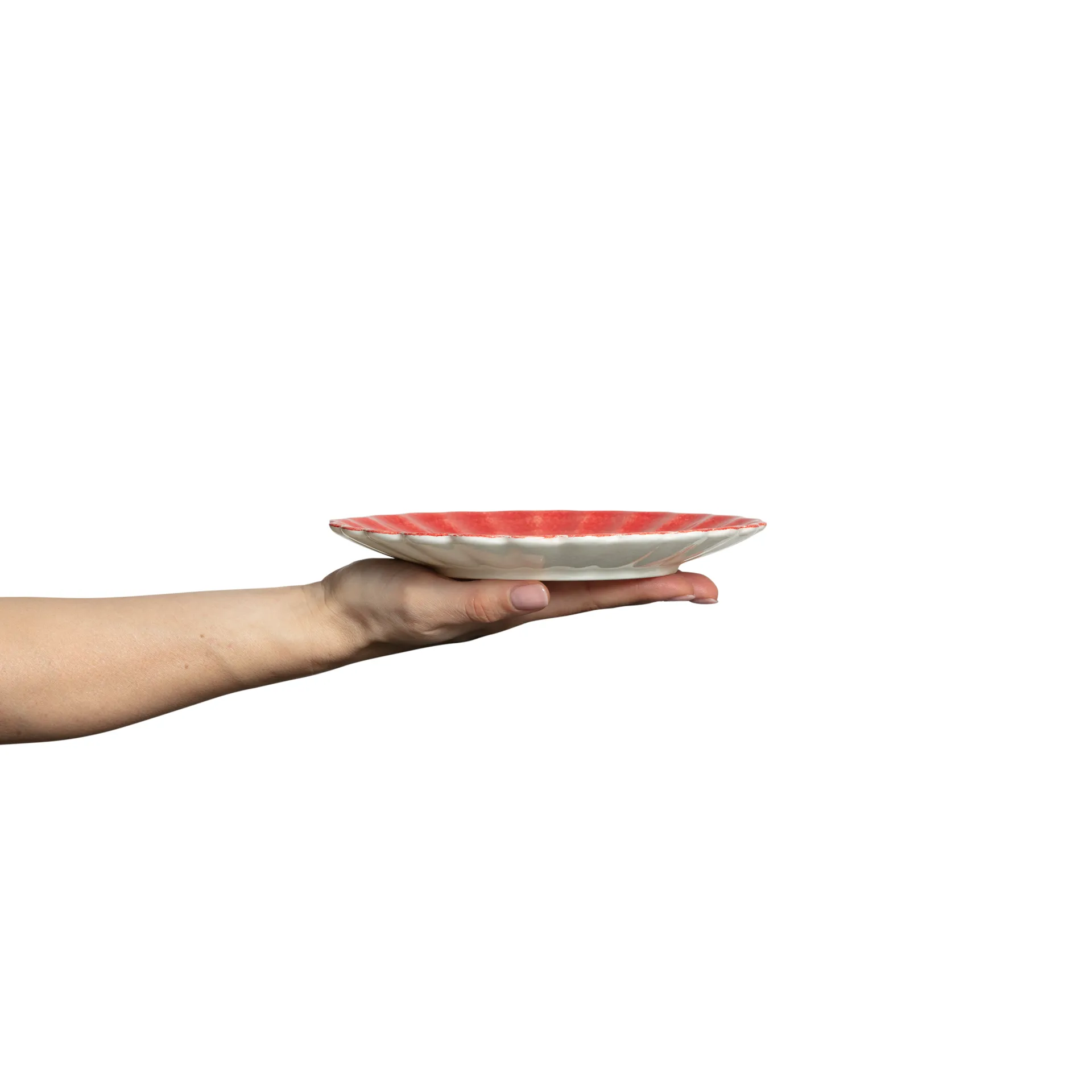 Oyster plate 20 cm, Red Mateus
