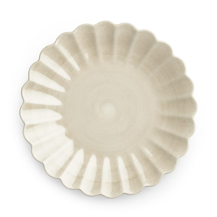 Oyster plate 20 cm, sand Mateus